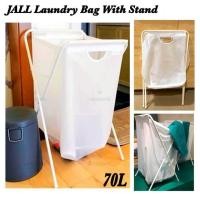ราคา ถุงซักผ้า น้ําหนักเบาพับได้ ตะกร้าผ้าเก็บของแบบแขวน 8 กก. Jall พร้อมขาตั้งสีขาว 50 ลิตร (28192639558)
