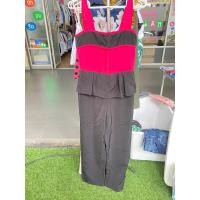 ราคา ชุดจั๊มขายาว ชมพูดำ (18185985447)