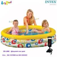 ราคา Intex สระน้ำ เป่าลม ไวด์จีโอเม็ททรี่ (ลายสี่เหลี่ยม) 1.68x0.41 ม. รุ่น 58449 + ที่สูบลมดับเบิ้ล ควิ๊ก วัน (11621207324)