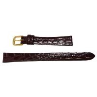 ราคา 〔เซโก้〕SEIKO สายนาฬิกา 12mm DAQ2 หนังวัวลายจระเข้ สีน้ำตาลเข้ม สำหรับผู้หญิง (56351223516)