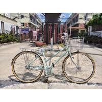 ราคา จักรยานแม่บ้านทรงวินเทจ Bridgestone Markrosa เกียรดุม 3 speeds วงล้อ 27 นิ้ว เฟรม อลูมิเนียม สภาพสวยๆ (43704285154)