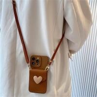 ราคา น่ารักCrossbody Lanyardสร้อยคอสายคล้องผู้ถือบัตรเคสโทรศัพท์สําหรับiPhone 17 16 15 14 11 12 13 Pro Max X XR 14 Plus 3D Love Heart Cover (22888469328)