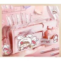 ราคา เครื่องเขียนสำหรับเด็กกล่องดินสอความจุสูง 5 ชั้นกล่องดินสอน่ารักแบบเรียบง่ายกระเป๋าสำหรับสาว ๆ เครื่องเขียนอเนกประสงค์กล่องเก็บดินสอ ชุดเครื่องเขียนสำหรับเด็ก (23650956773)