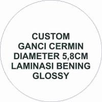 ราคา GANTUNGAN พวงกุญแจกระจกแบบกําหนดเองเส้นผ่านศูนย์กลาง 5.8 ซม./ฟรีบี พวงกุญแจกระจกแบบกําหนดเอง/พวงกุญแจกระจกแบบกําหนดเอง (43576800188)