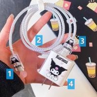 ราคา ส่งจากไทย เคส สายชาร์จ ลายการ์ตูนน่ารัก สำหรับแอปเปิ้ล Power Adapter 18W/20W ตัวถนอมสายชาร์จ Cable Protector กันสายหัก (17775258927)