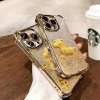 ราคา ปีมะเมียฟอยล์สีทองที่อุดมไปด้วยโชคดีปีใหม่สําหรับ IPhone 7 8 SE 2020 X XS XR 6 6S PLUS 11 12 PRO MAX MINI เคสโทรศัพท์ Glitter Electroplated (49203512928)