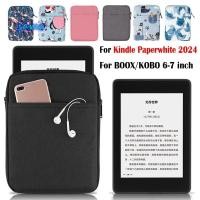 ราคา SAMO 6-7 นิ้ว e-Reader Sleeve, 12th Generation ทนต่อการสึกหรอ SA568B กระเป๋าเก็บของ, กันกระแทกแบบพกพาป้องกันรอยขีดข่วน C2V2L3 กระเป๋าถือสําหรับ Kobo/Boox/Kindle Paperwhite 2024 Travel (56151353185)