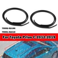ราคา Left+Right Car Roof Drip Finish Moulding Seal Strips Rubber Black for Toyota Prius C 2012 2013 2014 (52454610590)
