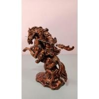 ราคา เทพเจ้ากวนอูทรงม้าศึก งานเรซิ้นสีทองแดง สูง 29 เซนติเมตร (54453847411)