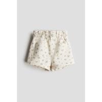 ราคา H&M(เอชแอนด์เอ็ม) กางเกงขาสั้นทวิลทอลาย เด็กอ่อน 1216982_5 (26755769202)