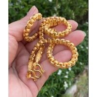 ราคา สร้อยคอ2ไมคอนหุ้มทองทาโร่ขอบตรง2สลึว1-2-3บ.ล้างทำความสะอาดได้ฟรีน้ำยาล้างฟรีตะขอไมคอน (26035687855)