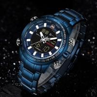 ราคา นาฬิกา นาฬิกา naviforce แท้ รุ่น NF9093 BE/BE สีน้ำเงิน สายสแตนเลส รับประกัน 1ปี ของแท้ 100% (1723141908)