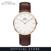 ราคา Daniel Wellington นาฬิกาข้อมือ Classic Bristol RG White 40มม สีน้ำตาลเข้ม (11325624796)