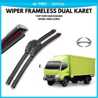 ราคา Hino Dutro Dual Wiper ใบมีดยาง 2 ชั้น 1 ชุดทําความสะอาดกระจกรถยนต์คู่ซ้ายและขวา (56304070035)