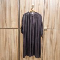 ราคา เดรสมินิมอลญี่ปุ่นคอจีน Noannu japan สีน้ำตาลเข้ม มือสอง (40662529558)