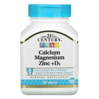 ราคา 21st Century, Calcium Magnesium Zinc + D3 [ 90 Tablets ] Calcium Magnesium Zinc D3 puritan , now foods Calcium Magnesium (9943671279)