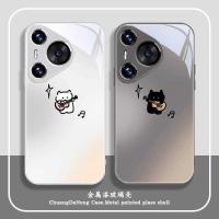 ราคา เหมาะสําหรับ Huawei nova13 เคสโทรศัพท์ 12ultra สไตล์ใหม่ pura70 คู่ p60/p50/p40 สีดําสีขาวแมว mate70 Simple Niche Glory 300 น่ารัก magic7 แก้ว 6pro (43825263234)
