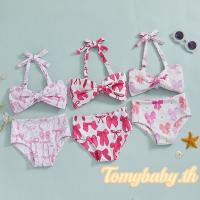 ราคา ชุดว่ายน้ำทอมมี่เบบี้ สำหรับเด็กหญิง 2 ชิ้น ออกแบบมาพร้อมโบว์และลายพิมพ์ ประกอบด้วย Bikini Top และกางเกงขาสั้นยืดหยุ่น (27688530497)