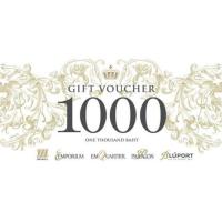 ราคา Gift Voucher 1,000 THB for Paragon Emporium Emquatier The Mall BluPort บัตรกำนัลแทนเงินสด 1,000 บาท (2534232057)
