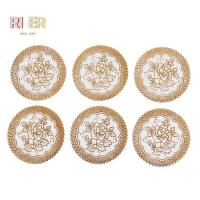 ราคา 6 ชุดเคาน์เตอร์ตาราง Dinning สีทองสวยงาม (40526893119)