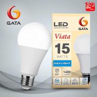 ราคา หลอดไฟกลมLED 15W ขั้ว E27 GATA แสงสีขาว (23754517229)