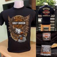 ราคา hot (harley davidson) ผ้านิ่ม เสื้อยืดผ้าฝ้าย ผ้าบาง USA S-5XL (22047172985)