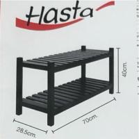 ราคา ชั้นวางของไม้ยางพารา2ชั้น 70cm ไม้ยางสีดำ ผลิตจากไม้ยางพารา (1019628553)