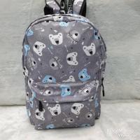 ราคา กระเป๋าเป้แฟชั่นสีเทา ลายน้องหมี (1739679409)