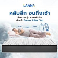 ราคา LANNA ที่นอนสปริงอัจฉริยะ สัมผัสนุ่มสบาย แข็งแรงทนทาน รองรับทุกสัดส่วน ปลอดฟอร์มัลดีไฮด์ กันไรฝุ่น 3.5/5/6 ฟุต ใหม่ 100% (42625478497)