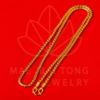 ราคา สร้อยคอทองหุ้ม ลายกระดูกงู ยาว 24 นิ้ว ขนาด 1 บาท งานเคลือบแก้ว ไม่ลอก ไม่ดำ คุณภาพส่งออกโดยช่างทองเยาวราช (9902358937)