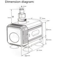 ราคา ปั๊มน้ำพุ ปั๊มน้ำตู้ปลา รีซัน (RESUN) รุ่น SP-6000 กำลังสูง 40 วัตต์ กำลังปั๊ม 2800 ลิตร/ชั่วโมง สูบน้ำสูงถึง 2.5 เมตร (18586389924)