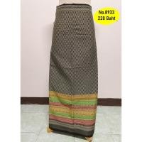 ราคา ผ้าถุงผ้าฝ้ายทอลายยกดอกสีดำ8933 (22546592228)