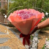 ราคา ช่อดอกกุหลาบริบบิ้น ช่อกุหลาบ 5 ดอก ฟรีผีเสื้อ (27229925711)