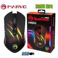 ราคา Marvo Gaming Mouse M-425G เมาส์มาโคร 7 มีไฟ LED RAINBOW BACKLIGHT ปุ่มไฟเรนโบว์แบ็คไลท์ (4343291614)