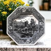 ราคา Heritage Lucano Octagonal Plate 9.5 inch (24306702169)