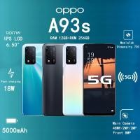 ราคา oppo a93s 5G สมาร์ทโฟน ขนาด 6.50" ความจำ 12GB+256GB ชาร์จเร็ว 18W แบตเตอรี่ 5000mAh กล้องหลัก 48MP กล้องหน้า 8MP (27490214845)