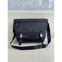 ราคา PradaRe-Nylon และ Saffiano Leather Shoulder Crossbody Messenger Bag กระเป๋าผู้ชาย (55053019916)
