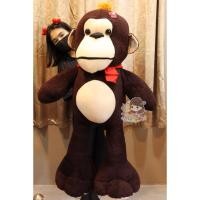 ราคา ตุ๊กตาลิง ลิงเท้าโตขนนุ่มตัวใหญ่ไซส์1เมตร(สีช็อค) (7353290946)