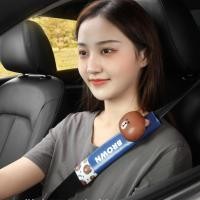 ราคา ✨พร้อมส่ง✨Line FRIENDS Brown Bear ปลอกหุ้มสายเข็มขัดนิรภัยสําหรับรถยนต์ (4696683365)