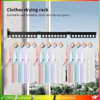 ราคา NEWราวตากผ้าอลูมิเนียม พับเก็บได้ ราวตากผ้า แบบติดผนัง ประหยัดพื้นที่ หมุนได้ ประหยัดพื้นที่ ติดตั้งง่าย ที่แขวนเสื้อ (45303292949)