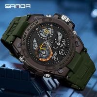 ราคา Sanda นาฬิกาข้อมือไฟฟ้า อเนกประสงค์ เรืองแสง สไตล์สปอร์ต แฟชั่นหรูหรา สําหรับผู้ชาย SD9020-7 (24508739544)