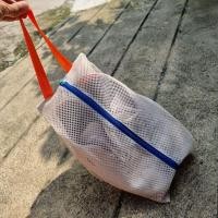 ราคา ถุงใส่รองเท้าตาข่ายซิปหน้า (26566340120)