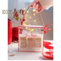ราคา DIY（พร้อมส่ง) ถุงใส ถุงใส่ของขวัญ ถุงใส่ของชำร่วย กล่องของขวัญ (24716133736)