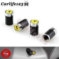 ราคา Ferrari 488 812 F430 F12 F458 โลโก้รถดัดแปลง Air Valve Cap ยาง Core Cover คาร์บอนไฟเบอร์ (26957966568)