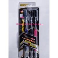 ราคา SYSTEMA Spiral Charcoal แปรงสีฟัน ซิสเท็มมา สไปรัล ชาร์โคล 3 ด้าม (คละสี) (13431445727)