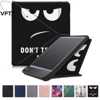 ราคา VFTT N873 สมาร์ท, 7 นิ้วกันกระแทก eReader ฝาครอบ,ที่มีสีสัน Multi-พับขาตั้ง Auto Wake/Sleep PU หนัง Funda สําหรับ Kobo Libra H2O (53354080710)