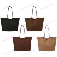 ราคา Tote Shopper Bag PU Leather Top Handle Handbag for Women Travel Work Beach Gym (51603220864)
