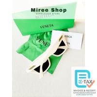 ราคา Bottega Veneta Square Cat Eye Sunglasses ทรงพี่แอน สวยเรียบหรู BV1121S (24669022031)