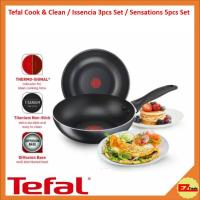 ราคา Tefal เครื่องครัว Cook & Clean / Sensations 5 ชิ้นชุดกระทะทอดกระทะ 20 ซม. / 24 ซม. / 26 ซม. / 30 ซม. (29112575551)