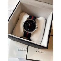 ราคา สินค้าพร้อมส่ง New Gucci G Timeless ⚜️ สายไนลอน หน้าปัดดำ กรอบเงินขนาด 40mm. มีใบรับประกัน (9567913363)